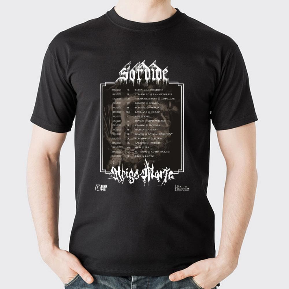 Sordide 2023 Tour Dates Limited Edition T-shirts